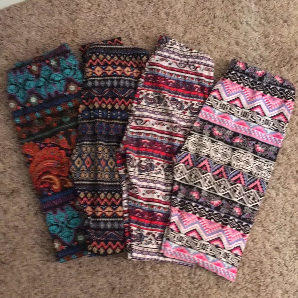 4 Pairs Stretch Leggings